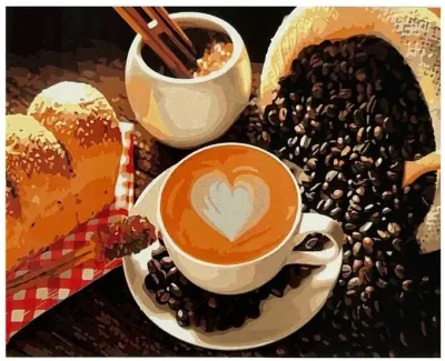 Cafe Da Tarde - Tela Numerada