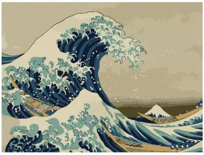 A Grande Onda - Tela Numerada